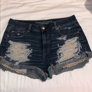 Denim shorts